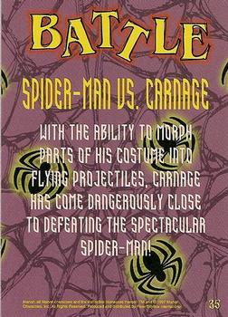 1997 Fleer Spider-Man #35 Spider-Man vs. Carnage Back