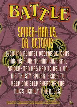 1997 Fleer Spider-Man #36 Spider-Man vs. Dr. Octopus Back