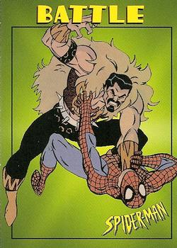 1997 Fleer Spider-Man #38 Spider-Man vs. Kraven Front