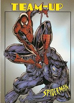 1997 Fleer Spider-Man #45 Spider-Man & Beast Front