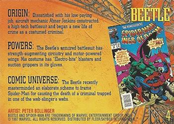 1997 Fleer Spider-Man International #4 Beetle Back