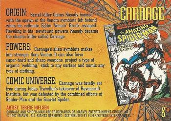 1997 Fleer Spider-Man International #8 Carnage Back