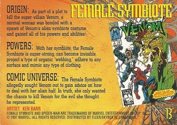 1997 Fleer Spider-Man International #13 Female Symbiote Back