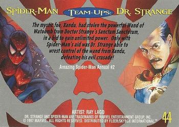 1997 Fleer Spider-Man International #44 Dr. Strange Back