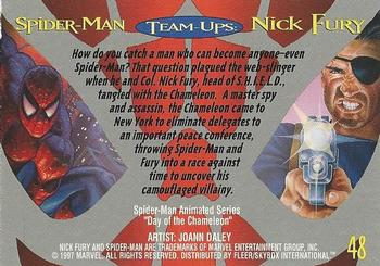 1997 Fleer Spider-Man International #48 Nick Fury Back