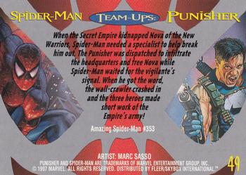 1997 Fleer Spider-Man International #49 Punisher Back