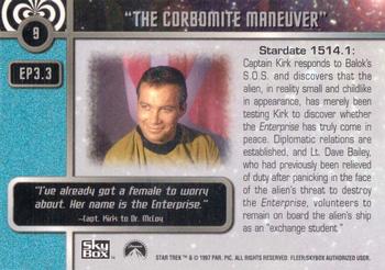 1997 SkyBox Star Trek Original Series 1 #9 EP 3.3   The Corbomite Maneuver Back