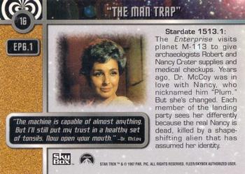 1997 SkyBox Star Trek Original Series 1 #16 EP 6.1   The Man Trap Back