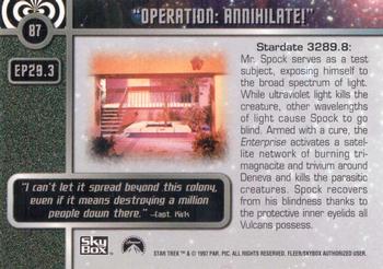 1997 SkyBox Star Trek Original Series 1 #87 EP29.3   Operation: Annihilate! Back