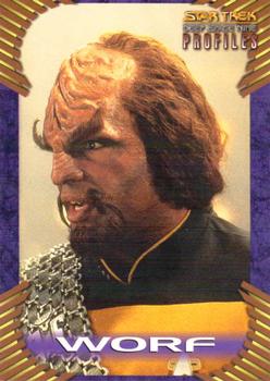 1997 Fleer Star Trek Deep Space Nine Profiles #11 Worf Front
