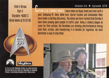 1997 SkyBox Star Trek: The Next Generation Season 6 #538 Time's Arrow Part II Back