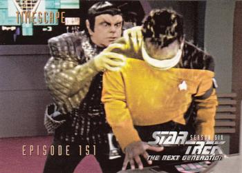 1997 SkyBox Star Trek: The Next Generation Season 6 #611 Timescape Front