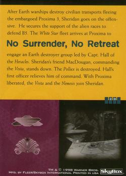 1998 Fleer Babylon 5 Season 4 #28 No Surrender, No Retreat Back