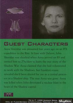 1998 Fleer Babylon 5 Season 4 #40 Anna Sheridan Back