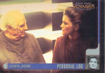 1998 SkyBox Star Trek Voyager Profiles #03 Kathryn Janeway - Personal Log - KJ1.3 Front