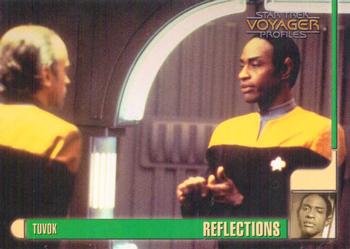 1998 SkyBox Star Trek Voyager Profiles #33 Tuvok - Reflections - Suder Front