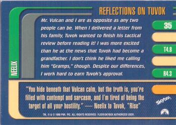 1998 SkyBox Star Trek Voyager Profiles #35 Tuvok - Reflections - Neelix Back
