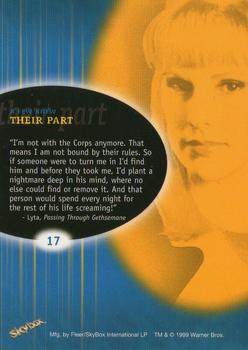 1999 SkyBox Babylon 5: Profiles #17 A Few Knew Their Part Back