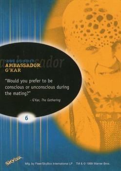 1999 SkyBox Babylon 5: Profiles #6 Some Gathered: Ambassador G'Kar Back