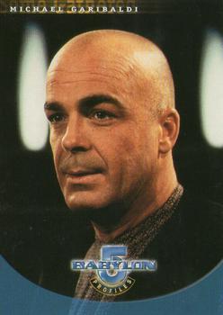 1999 SkyBox Babylon 5: Profiles #9 Some Gathered: Michael Garibaldi Front
