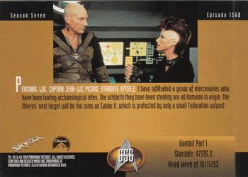 1999 SkyBox Star Trek: The Next Generation Season 7 #656 Gambit Part I Back