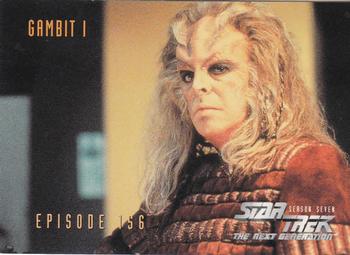 1999 SkyBox Star Trek: The Next Generation Season 7 #657 Gambit Part I Front
