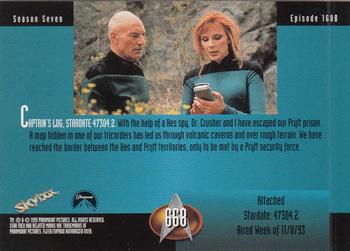 1999 SkyBox Star Trek: The Next Generation Season 7 #668 Attached Back