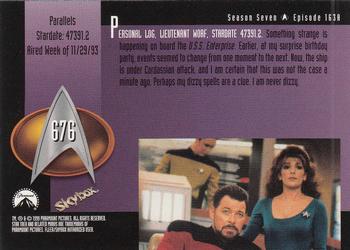 1999 SkyBox Star Trek: The Next Generation Season 7 #676 Parallels Back