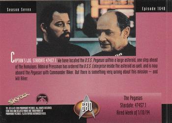 1999 SkyBox Star Trek: The Next Generation Season 7 #680 The Pegasus Back