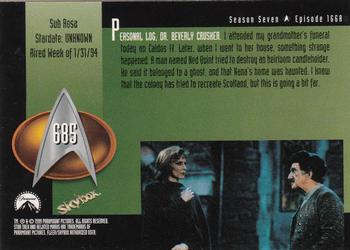 1999 SkyBox Star Trek: The Next Generation Season 7 #685 Sub Rosa Back