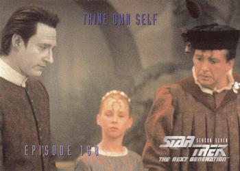 1999 SkyBox Star Trek: The Next Generation Season 7 #691 Thine Own Self Front