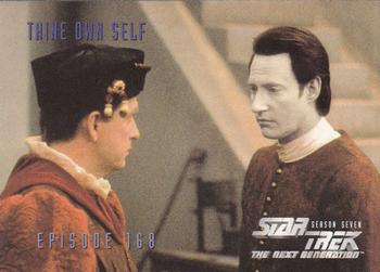 1999 SkyBox Star Trek: The Next Generation Season 7 #692 Thine Own Self Front