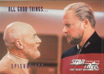 1999 SkyBox Star Trek: The Next Generation Season 7 #720 All Good Things ... Front