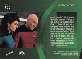 1999 SkyBox Star Trek: The Next Generation Season 7 #725 Counselor Deanna Troi Back