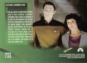 1999 SkyBox Star Trek: The Next Generation Season 7 #733 Lal Back