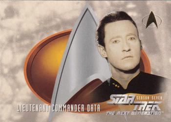 1999 SkyBox Star Trek: The Next Generation Season 7 #735 Lieutenant Commander Data Front