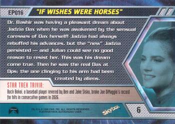 1999 SkyBox Star Trek: Deep Space Nine: Memories from the Future #6 Bashir's Fantasy Back