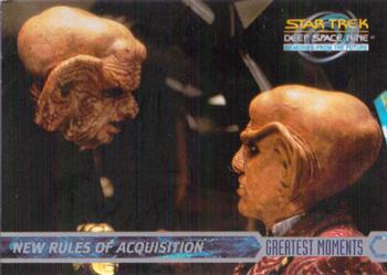 1999 SkyBox Star Trek: Deep Space Nine: Memories from the Future #34 New Rules of Acquisition Front
