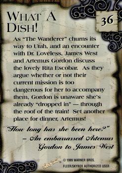 1999 Fleer Wild Wild West the Movie #36 What A Dish! Back