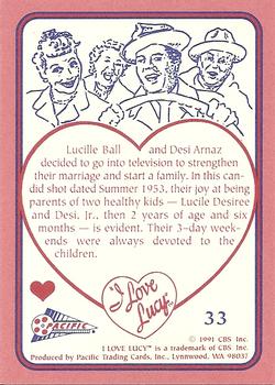 1991 Pacific I Love Lucy #33 The Happy Couple Back