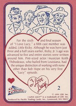 1991 Pacific I Love Lucy #2 The Ricardos and Mertzes Back