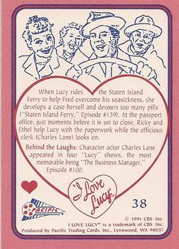 1991 Pacific I Love Lucy #38 