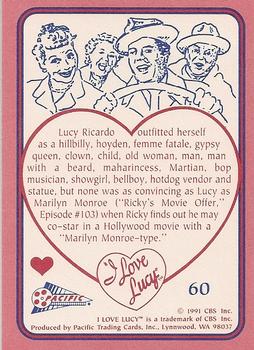 1991 Pacific I Love Lucy #60 Blonde Ambition Back