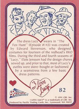 1991 Pacific I Love Lucy #82 Dressed To Kill Back