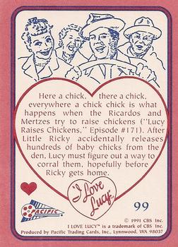 1991 Pacific I Love Lucy #99 Mother Hen Back