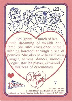 1991 Pacific I Love Lucy #7 Daydreamin' Back