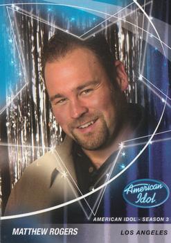 2004 Fleer American Idol Season 3 #5 Matthew Rogers Front