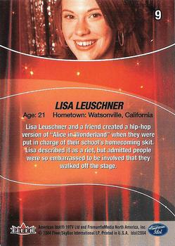 2004 Fleer American Idol Season 3 #9 Lisa Leuschner Back