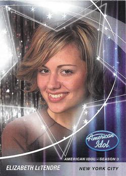 2004 Fleer American Idol Season 3 #10 Elizabeth LeTendre Front