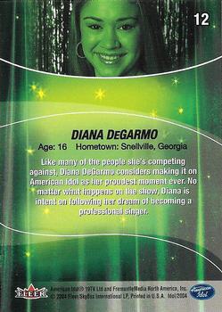 2004 Fleer American Idol Season 3 #12 Diana DeGarmo Back